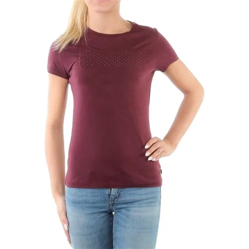 Levi's® Slim Crew Neck Tee "Merlot/Dove Dot Batwing"