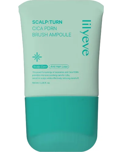 Lilyeve Cica PDRN Brush Ampoule, Lekka przeciwłupieżowa ampułka do skóry głowy, 100 ml