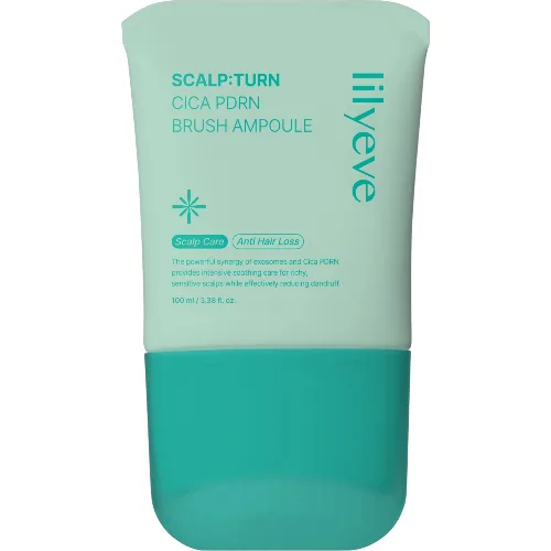 Lilyeve Cica PDRN Brush Ampoule, Lekka przeciwłupieżowa ampułka do skóry głowy, 100 ml