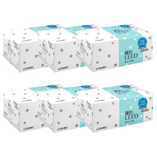 LION - Leed - Beauty Puff Cotton Pad - 180szt. (6szt.) Set