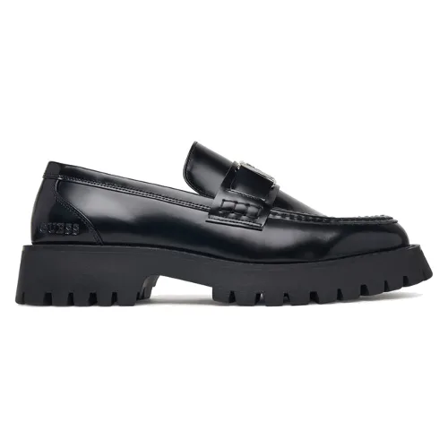 Loafersy Guess FMFGOR LEA14 Czarny
