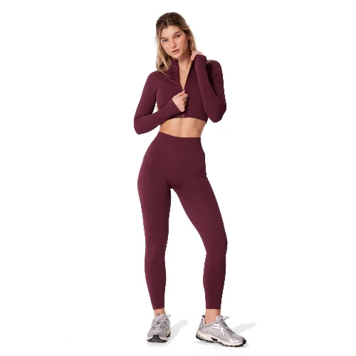 Longsleeve bezszwowy rozpinany Carpatree Elite fioletowy