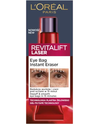 Loreal Revitalift Laser Eye Bag Instant Eraser, Krem pod oczy