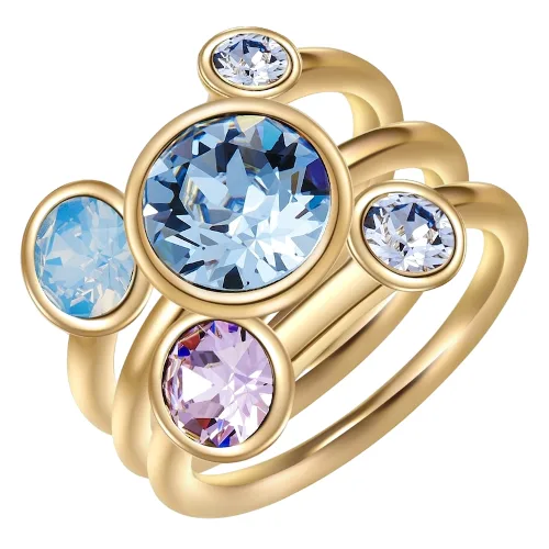 Lulu & Jane Mosiadz Zdobienie kryształkami Swarovski® Pierścionki 1 ct Damski