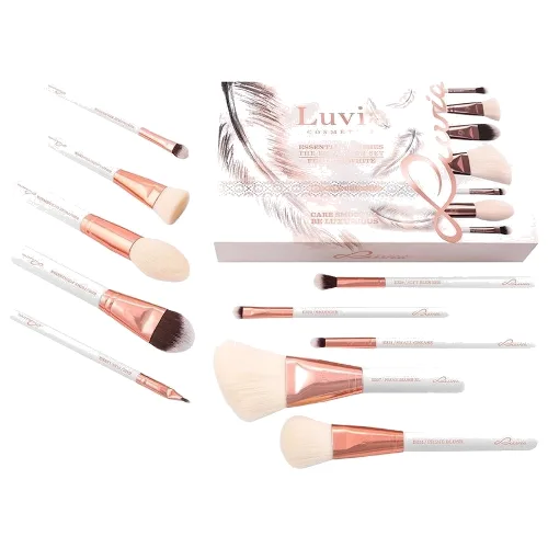 Luvia Essential Brushes - Expansion Set - Feather White Zestawy pędzli do makijażu 1 ct 1 szt.