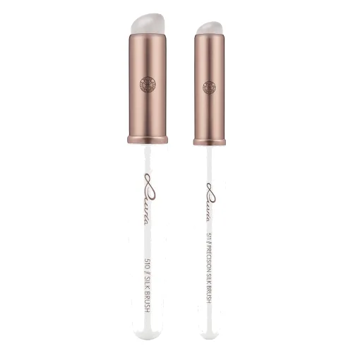 Luvia Silk Brush Duo - Elegance Zestawy pędzli do makijażu 1 ct 1 szt.