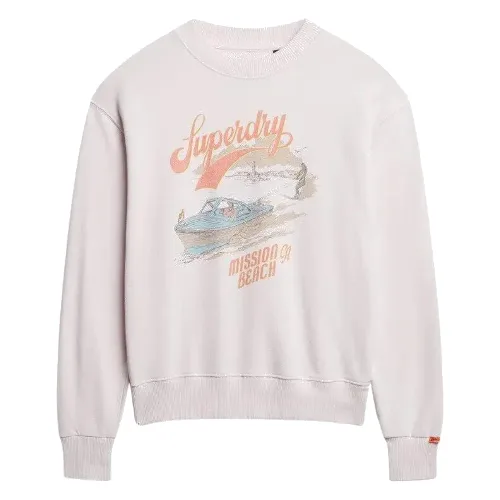 Luźny sweatshirt z motywem dla kobiet Superdry Souvenir