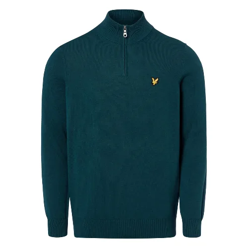 Lyle & Scott sweter z cienkiej dzianiny Mężczyźni Bawełna zielony