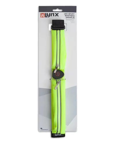 Lynx LED Sportowa Saszetka Pas Biegowy Podwójny USB