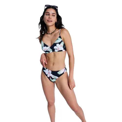 Majtki bikini hipster dla Kobiety PRINTED ESSENTIALS Czarny