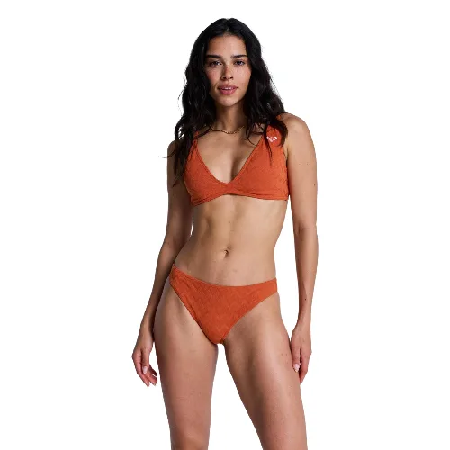 Majtki bikini o średnim kryciu dla Kobiety CURRENT COOLNESS Pomarańczowy