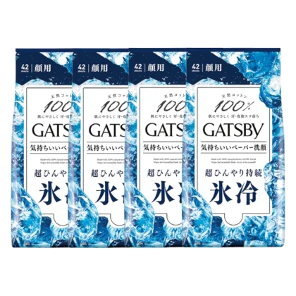 Mandom - Gatsby Facial Paper - 42 arkusze - Ice (4szt.) Set