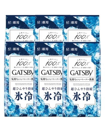 Mandom - Gatsby Facial Paper - 42 arkusze - Ice (6szt.) Set