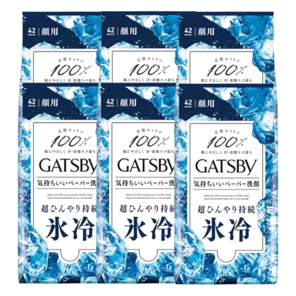 Mandom - Gatsby Facial Paper - 42 arkusze - Ice (6szt.) Set
