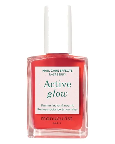 manucurist Active Lakier pielęgnacyjny aktywny blask Winogrono Odżywki do paznokci 15 ml Raspberry