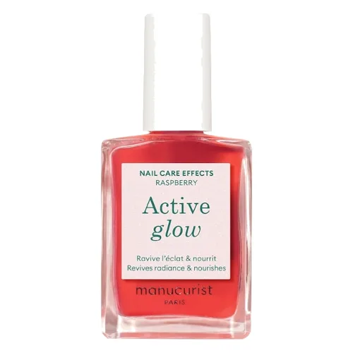 manucurist Active Lakier pielęgnacyjny aktywny blask Winogrono Odżywki do paznokci 15 ml Raspberry