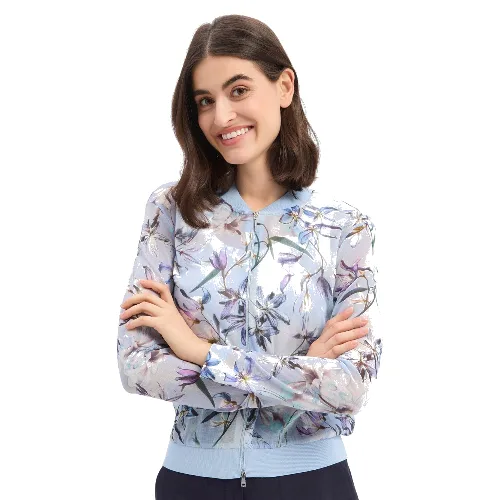 Marc Cain Bluza Kobiety niebieski|wielokolorowy