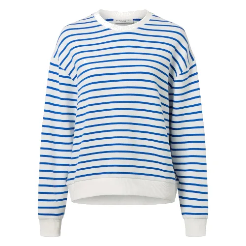 Marc O'Polo Denim Bluza Kobiety Bawełna niebieski|biały