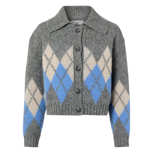 Marc O'Polo Denim kurtka z dzianiny z zawartością alpaki Kobiety szary, L