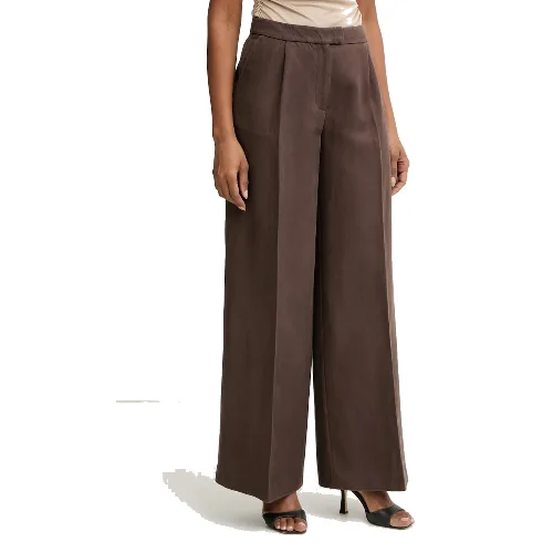 Marciano by Guess spodnie wide leg damskie z dodatkiem lnu JANE