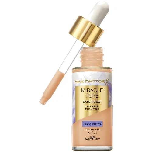 Max Factor Miracle Pure Skin Revival Serum Foundation podkład pod makijaż w formie serum 30 ml (różne odcienie) - 30-40 Fair to Light