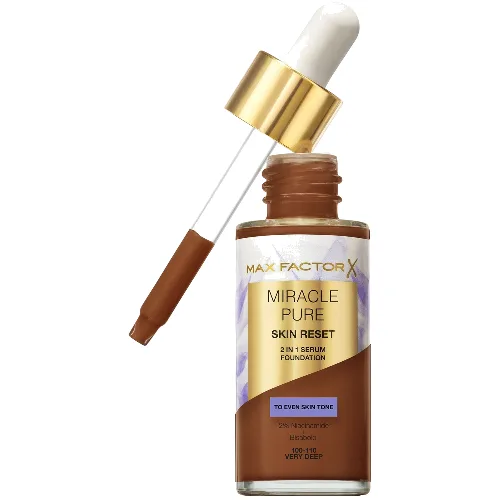 Max Factor Miracle Pure Skin Revival Serum Foundation podkład pod makijaż w formie serum 30 ml (różne odcienie) - 100-110 Very Deep