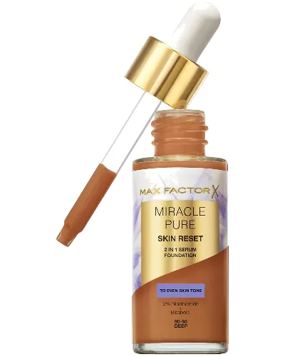 Max Factor Miracle Pure Skin Revival Serum Foundation podkład pod makijaż w formie serum 30 ml (różne odcienie) - 90-95 Deep