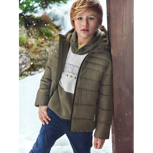 Mayoral Kurtka zimowa 7458 Brązowy Regular Fit