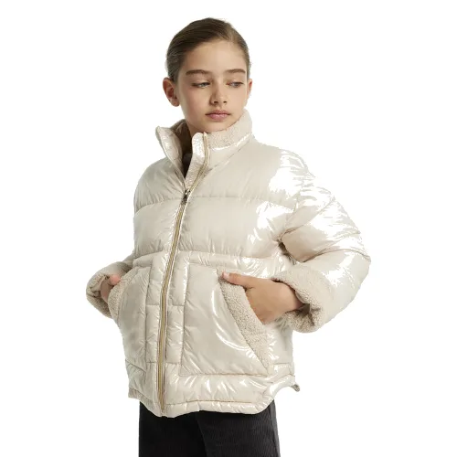 Mayoral Kurtka zimowa 7485 Beżowy Regular Fit