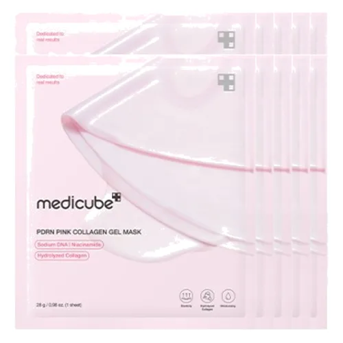 medicube - PDRN Pink Collagen Gel Mask - 28g (10szt.) Set
