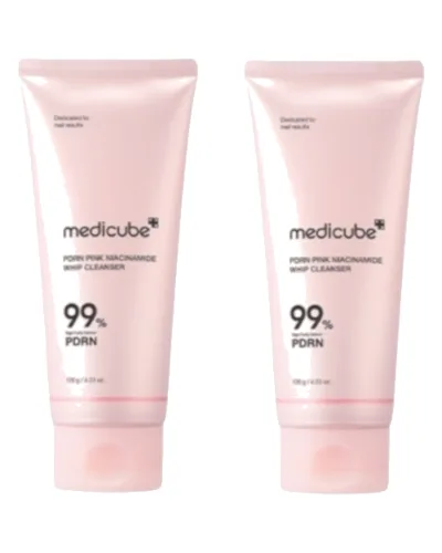 medicube - PDRN Pink Niacinamide Whip Cleanser - 120g (2ea) Set