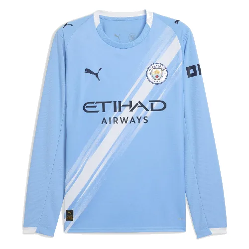 Męska koszulka domowa z długim rękawem Manchester City 25/26 PUMA