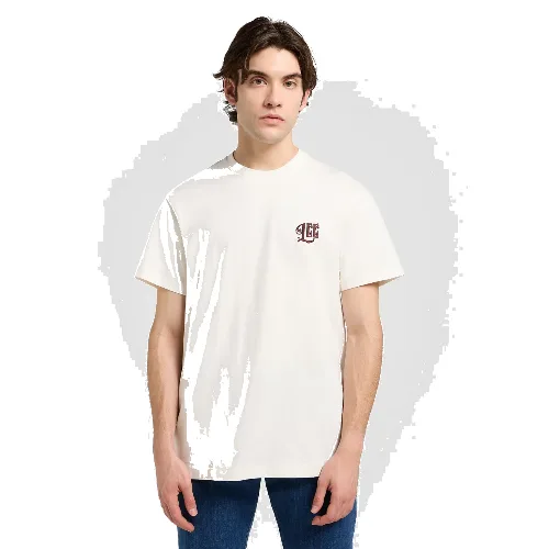 MESKA KOSZULKA LEE RELAXED GRAPHIC TEE ECRU 112370511