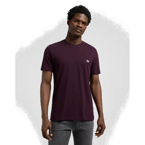 MESKA KOSZULKA LEE SS PATCH LOGO TEE DEEP WINE 112370738