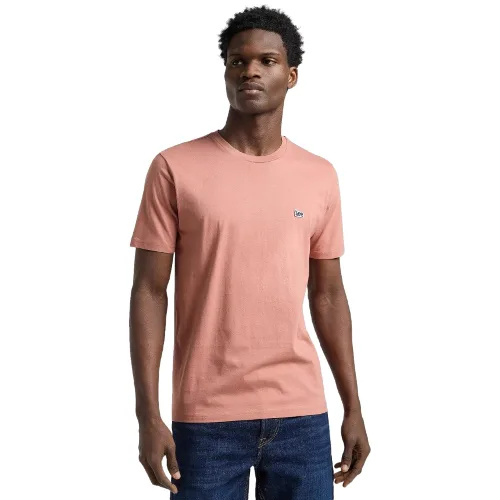 MESKA KOSZULKA LEE SS PATCH LOGO TEE SEPIA 112364539
