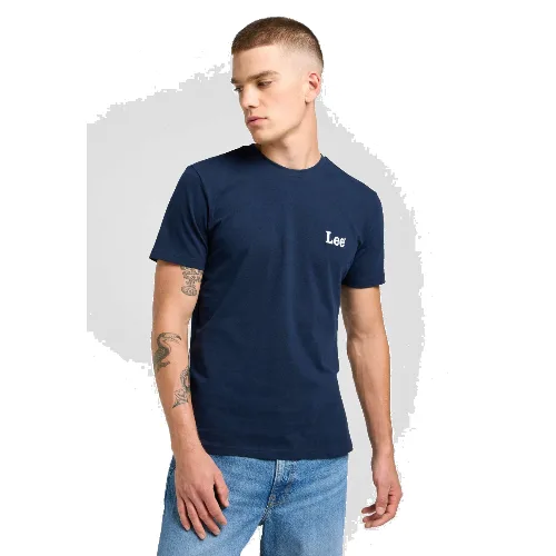 MESKA KOSZULKA LEE SS SMALL LOGO TEE RIVET NAVY 112370502
