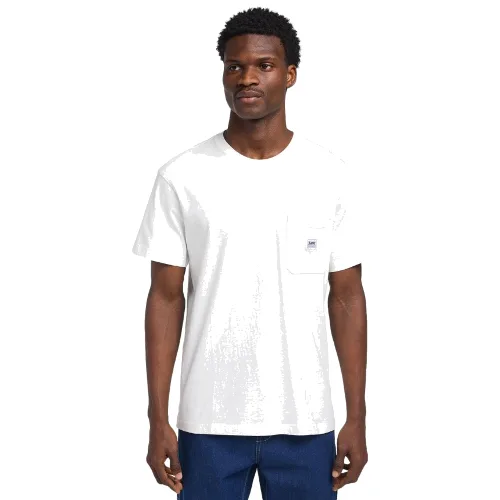 MESKA KOSZULKA LEE WW POCKET TEE ECRU 112342988