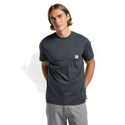 MESKA KOSZULKA LEE WW POCKET TEE WASHED BLACK 112364587