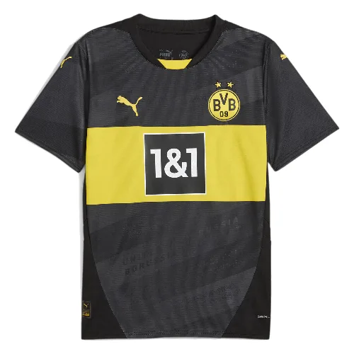 Męska koszulka wyjazdowa Borussia Dortmund 24/25 PUMA Black Faster Yellow
