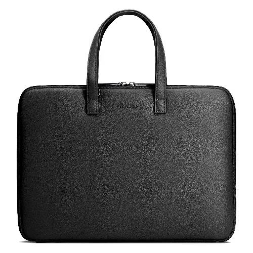 Męska torba na laptopa 14” z ekoskóry czarna