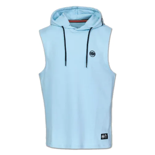 Męski Tank top z kapturem PITBULL Bawełniany bez rękawów Spandex Hilltop