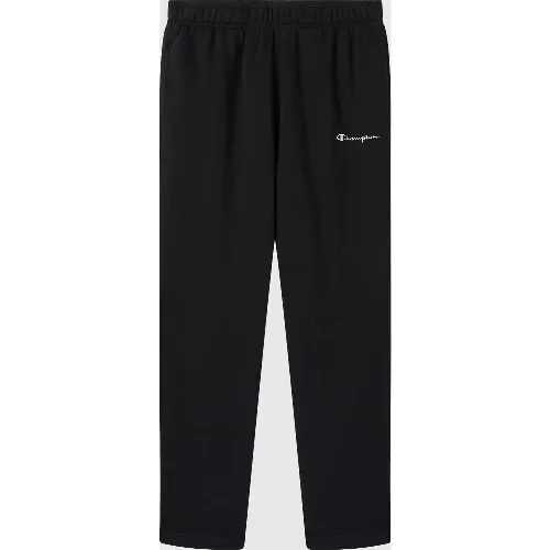 Męskie czarne spodnie dresowe Straight Hem 221801-KK001