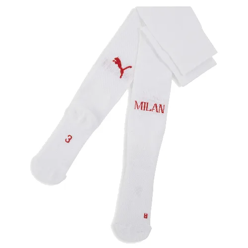 Męskie gładkie skarpety AC Milan PUMA White For All Time Red