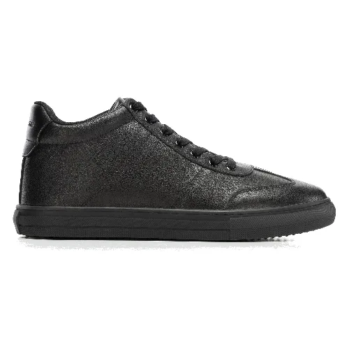 Męskie sneakersy z naturalnej skóry licowej czarne