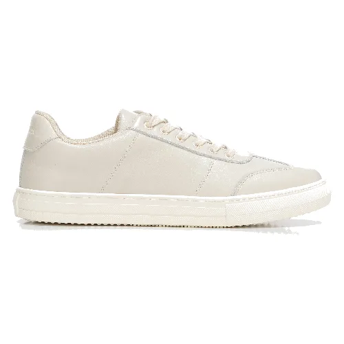 Męskie sneakersy ze skóry licowej beżowe
