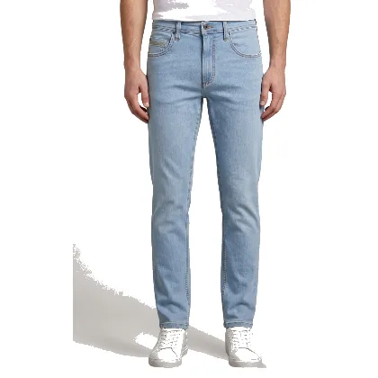 Męskie Spodnie Jeansowe Mustang Style Washington Straight Denim Blue 1017692 5000 401