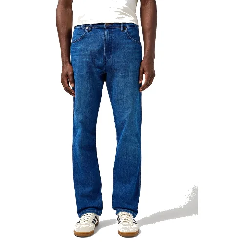 MESKIE SPODNIE JEANSOWE WRANGLER FRONTIER DIGITAL BLUE 112362454