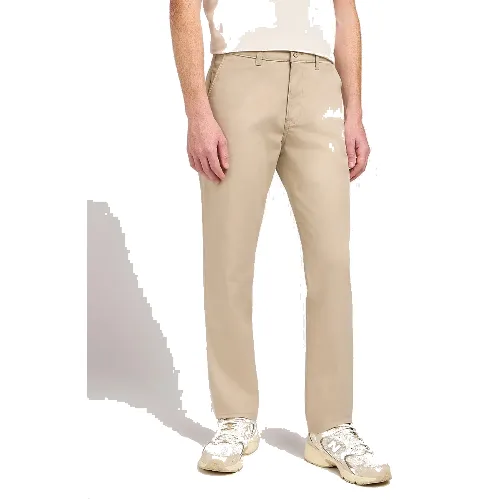 MESKIE SPODNIE MATERIALOWE LEE REGULAR CHINO STONE 112342929