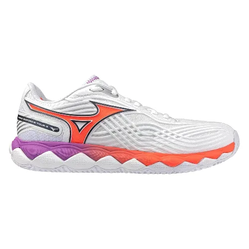 Mizuno Wave Enforce Tour 2 Clay Court Blanco Naranja Mujer 61gc2604