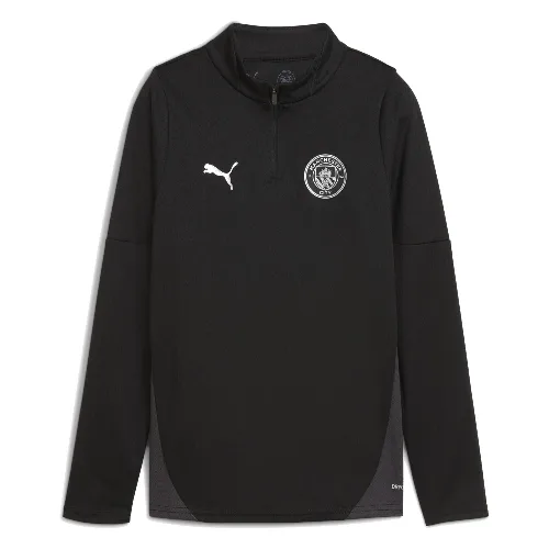 Młodzieżowa bluza treningowa Manchester City z zamkiem 1/4 PUMA